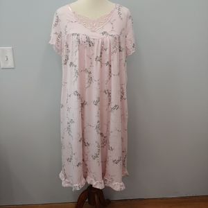 Essentials, Midi Short Sleeve, Pockets Nightie, XL